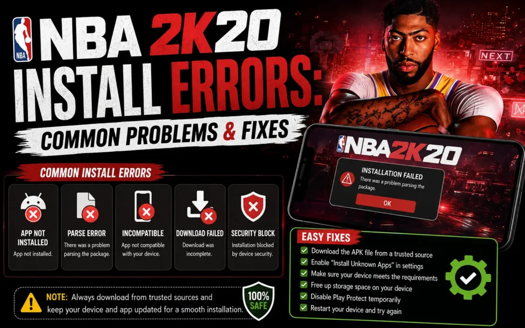 NBA 2K20 Install Errors Common Problems & Fixes